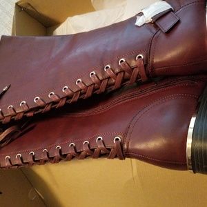 Cloudwalkers burgundy tie boots